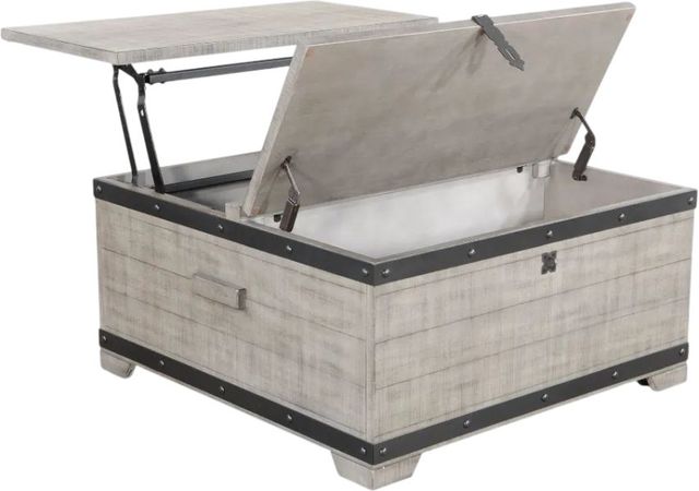 Sunny Designs™ Alpine Gray Coffee Table with Lift Top and Casters-2