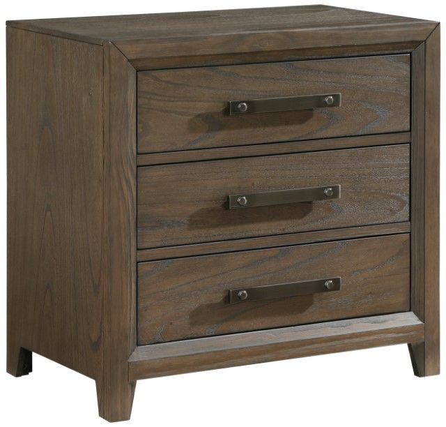 Homelegance® Cambridge Dark Walnut Nightstand-0