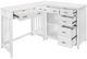 Homelegance® Blanche 3-Piece White Corner Desk-1