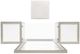 Coast2Coast Home™ Kiara 3-Piece Gold Foundry Mirrored Makeup Vanity Sets-3