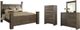 Signature Design by Ashley® Juararo 4-Piece Dark Brown King Poster Bed Set-0