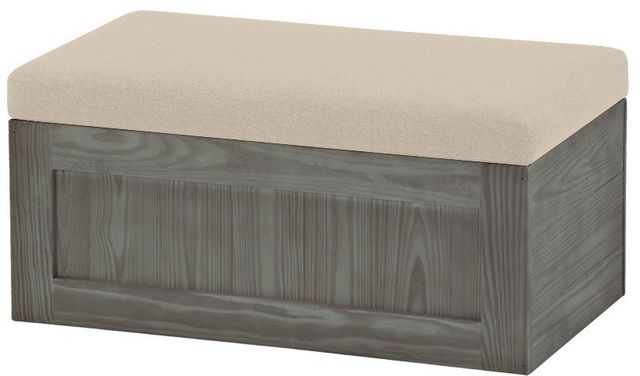 Crate Designs™ Furniture Graphite Upholstered Storage Chest-0