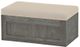 Crate Designs™ Furniture Graphite Upholstered Storage Chest-0