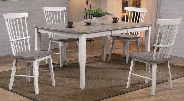 Urban Styles Furniture Newark 5-Piece Almond/Smoke Gray Dining Set-0