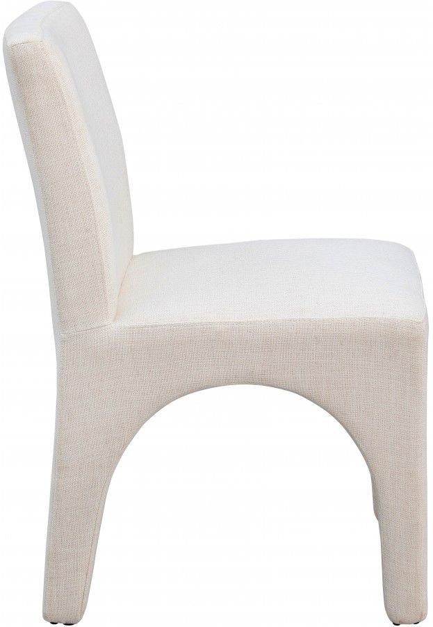 Meridian Furniture Gramercy Beige Linen Upholstered Dining Side Chair-1