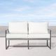 Enclover Acacia Stainless Steel/White Loveseat-4