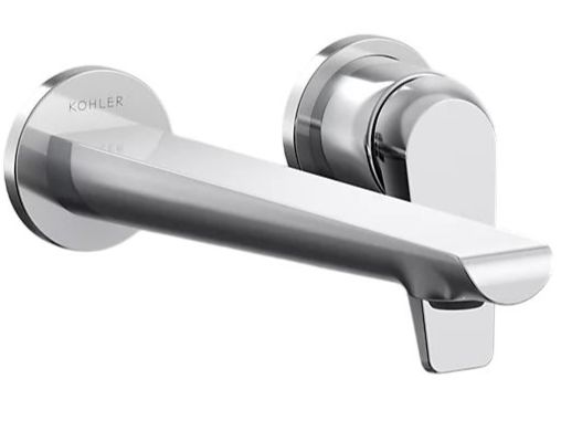 KOHLER® Avid® Polished Chrome Wall-Mount Bathroom Sink Faucet-0