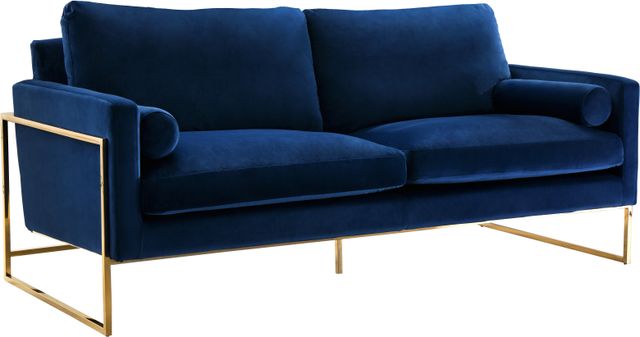Meridian Furniture Mila Navy Velvet Sofa-0