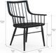 A.R.T. Furniture® Frame Black Windsor Arm Chair-2