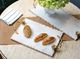 A & B Home White/Gold Marble Tray-1