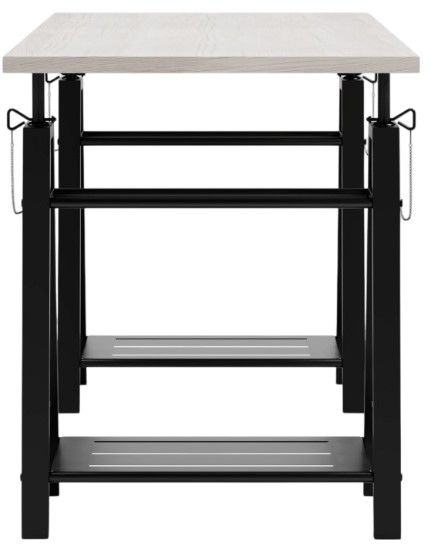 Signature Design by Ashley® Bayflynn Black/White Adjustable Height Home Office Desk-3