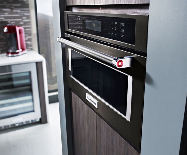 KitchenAid® 1.4 Cu. Ft. Black Stainless Steel with PrintShield™ Finish Built In Microwave-2