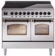 Ilve® Nostalgie II Series 40" Stainless Steel Pro Style Induction Range-0