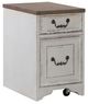 Liberty Furniture Magnolia Manor 4-Piece Antique White/Weathered Bark Optional L-Shaped Desk Set-4