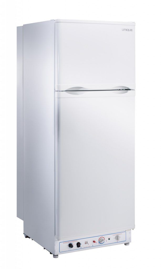 Unique® Appliances 8.0 Cu. Ft. White Counter Depth Freestanding Liquid Propane Top Freezer Refrigerator-1