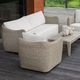 Uttermost® Sunset Oatmeal/Oyster White Fabric/Wicker Outdoor Sofa-1