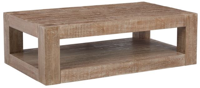 Signature Design by Ashley® Watleigh 3-Piece Distressed Brown Living Room Table Set-3