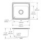 Elkay Lustertone® Lustrous Satin 19.5'' 3-Hole Single Bowl Drop-in Laundry Sink with Perfect-4