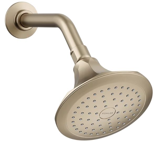 KOHLER® Memoirs® Vibrant Brushed Bronze 2.5 GPM Single-Function Showerhead-0