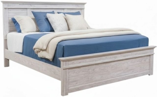 Signature Design by Ashley® Fenderport Whitewash King Storage Panel Bed-0