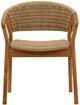 Dovetail Furniture Arrow Natural Wicker/Wooden Outdoor Dining Chair-1