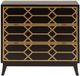 Olliix by Madison Park Black/Gold Maria Gold Lattice Accent Chest-0