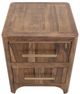 International Furniture Direct Praga Brown Nightstand-3