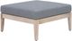 Linon Myrtle Grove Natural Fabric/Wooden Outdoor Ottoman-0