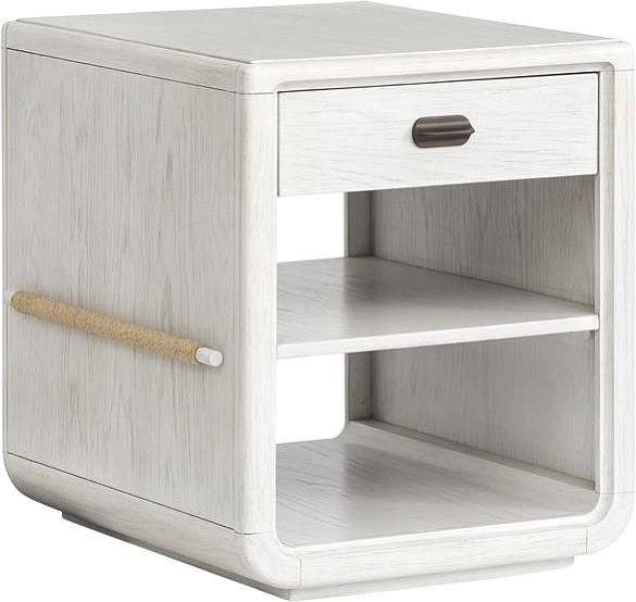 Magnussen Home® Sunset Cove Moonlight Pearl Chairside End Table-0