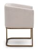 VIG Furniture Modrest Brass/White Dining Chair-2