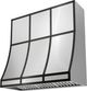 Zephyr Designer Collection 36'' x 18'' Matte Black Duct Cover Banding Kit-1