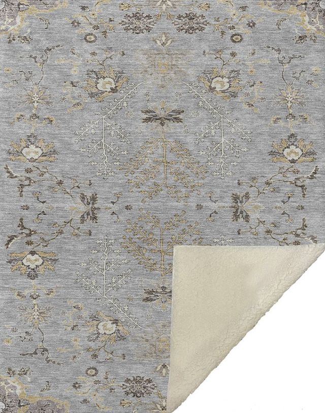 Dalyn™ Rug Company Hatay Gray 50''x70'' Style 7 Throw Blanket-0