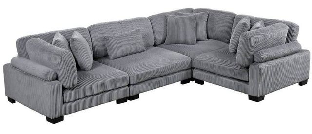 Homelegance® Traverse 4-Piece Gray Modular Sectional-0