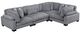 Homelegance® Traverse 4-Piece Gray Modular Sectional-0