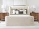 Parker House® Shiloh White Mocha Queen Upholstered Panel Bed-1