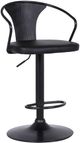 Armen Living Eagle Black Adjustable Height Stool-0