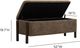 TOV Furniture Abby Brown Nubby Fabric Storage Bench-1