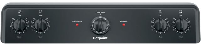 Hotpoint® 30" Black Freestanding Electric Range-1