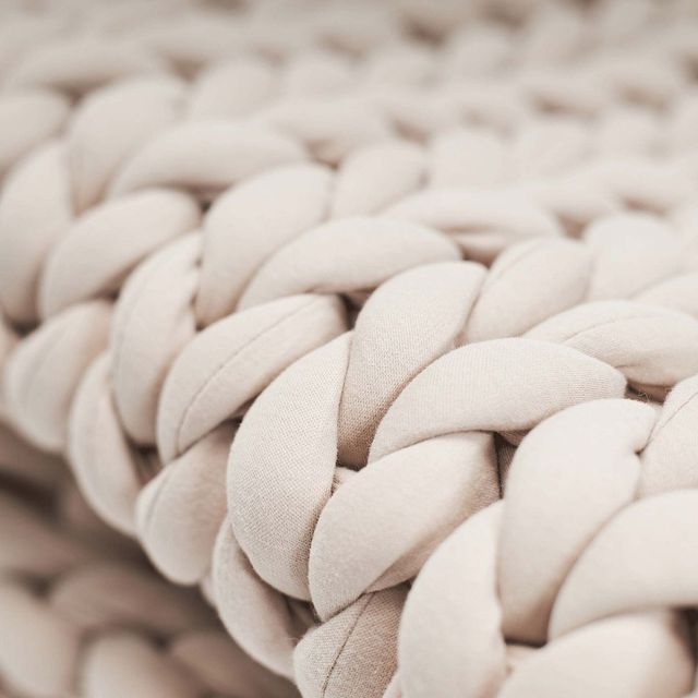 Hush Knit Grey Weighted Blanket-1