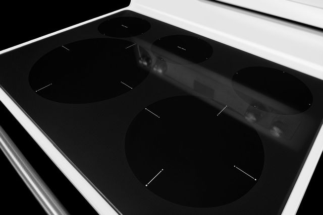 KitchenAid® 30" White Freestanding Electric Convection Range-5