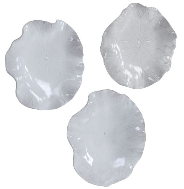 Uttermost® Abella 3-Piece White Wall Decor Set-4