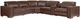 La-Z-Boy® Armitage Cognac Leather Power Reclining Sectional with Custom Layout Options-0