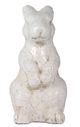 A & B Home Bailey Cream Standing Rabbit Accent-1