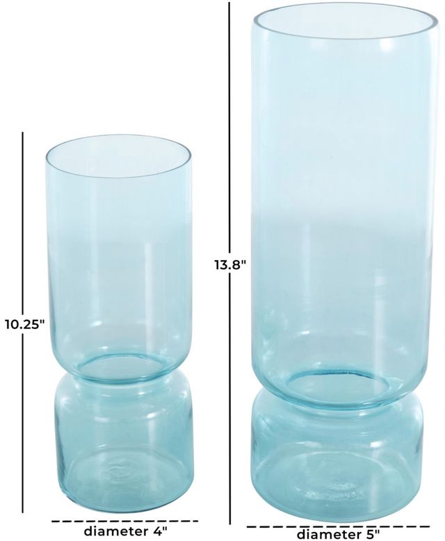 Deco Marche 2-Piece Blue Vase Set-3