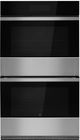 JennAir® NOIR™ 30" Stainless Steel Double Electric Wall Oven with MultiMode® True Convection System-0