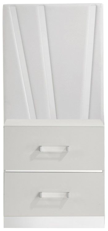 New Classic® Home Furnishings Europa 2-Piece Gleaming White Nightstand-2