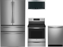 GE Profile™ 4 Piece Stainless Steel Kitchen Package