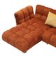 VIG Furniture Divani Casa Jacinda 2-Piece Burnt Orange Left-Arm Facing Sofa Sectional and Chaise with Pillows-4