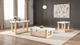 Furniture of America® Sundbry White Sofa Table with Natural Base-1