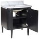 Currey & Company Briallen 30" Black Vanity with Oval Undermount Sink-4